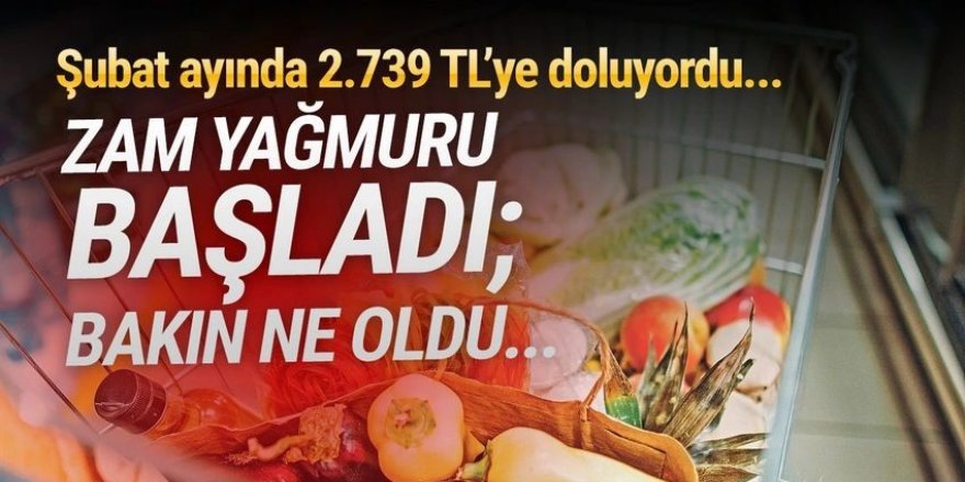 A'dan Z'ye zam yağmuru başladı