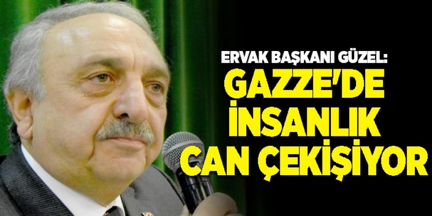 ERVAK Başkanı Güzel'den İsrail'e kınama