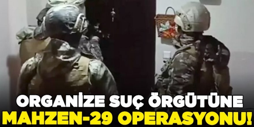 Organize suç örgütü operasyonu: 32 gözaltı