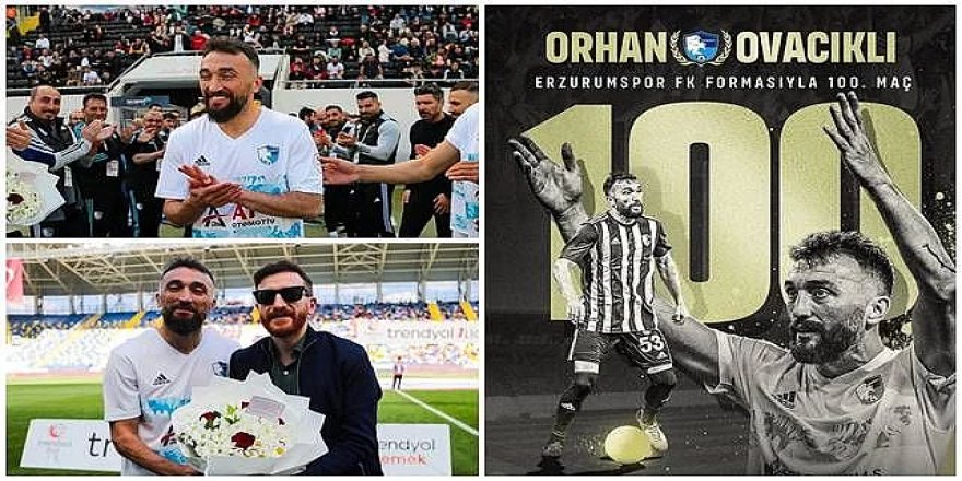 Erzurumspor formasıyla 100. maç