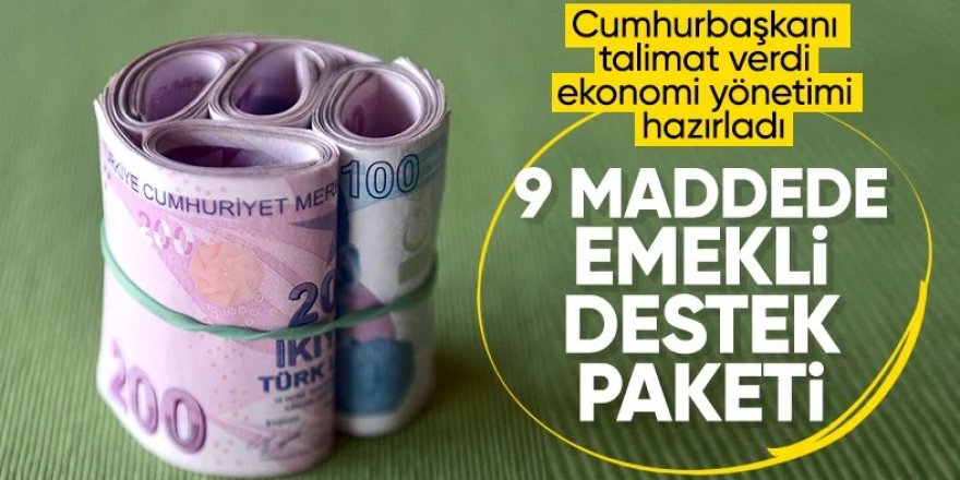 Emeklilere yeni destekler geliyor: 9 maddede destek programı