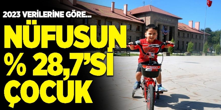 Erzurum'da kaç çocuk var!