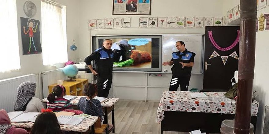 Erzurum polisinden çocuklara bilgilendirme