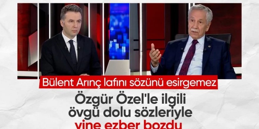 Bülent Arınç, Özgür Özel ile olan anısını yıllar sonra ilk defa anlattı