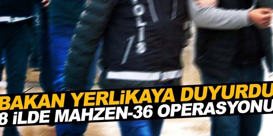 Organize suç örgütüne "Mahzen-36" operasyonu: 42 gözaltı