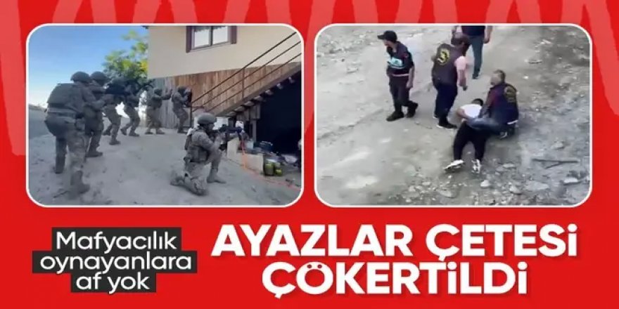 Mahzen-41 Operasyonlarında "Ayazlar" Suç Örgütü Çökertildi