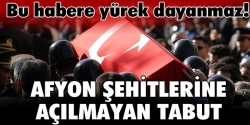 Şehitlere lehimli açılmayan tabut!