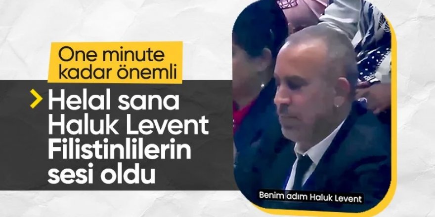 Haluk Levent'in 'Gazze' konuşması Birleşmiş Milletler toplantısına damga vurdu!