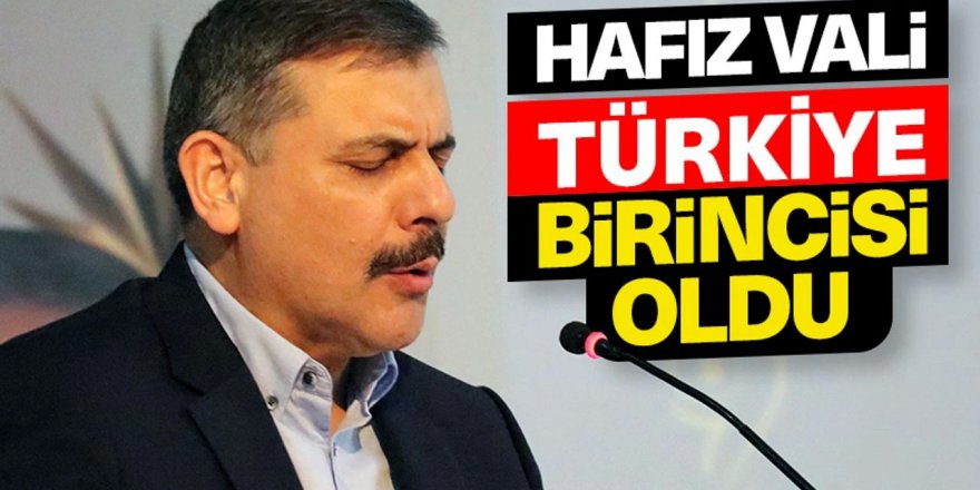 Erzurum'un Hafız Valisi, Türkiye birincisi oldu