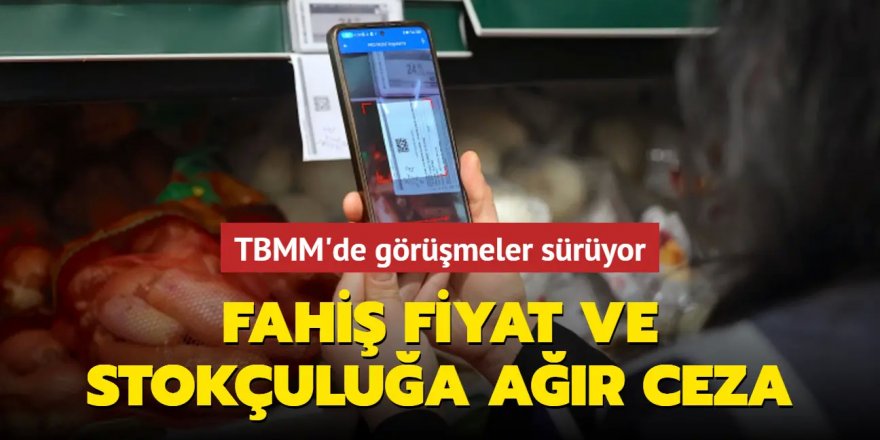 TBMM'de fahiş fiyatla mücadele mesaisi