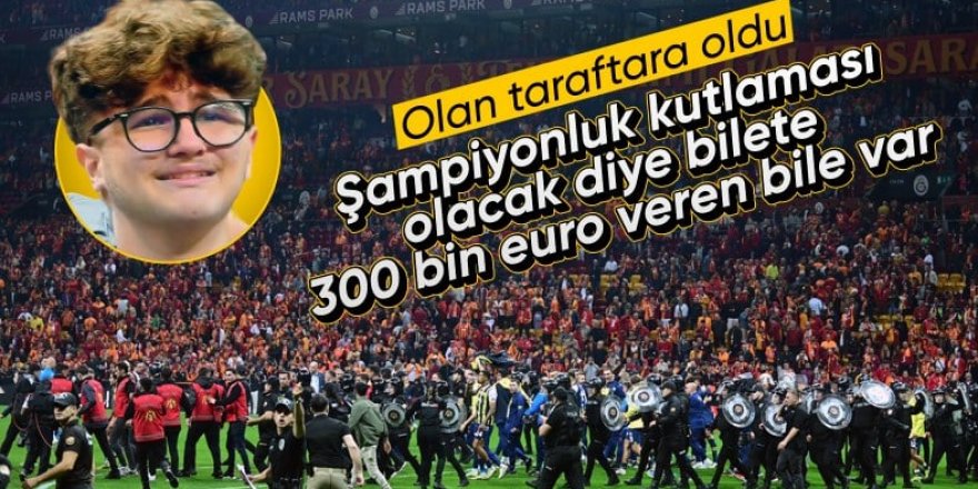 Ali Sami Yen'deki derbide ilginç bilet fiyatları: 300 bin euroyu buldu