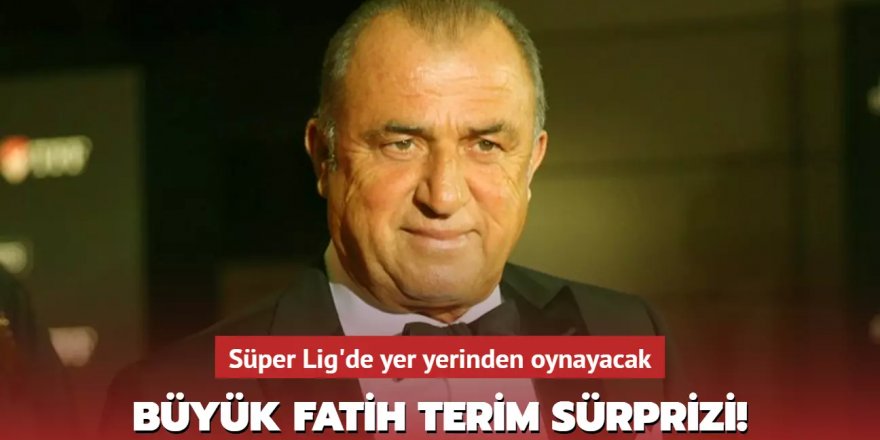 Büyük Fatih Terim sürprizi!