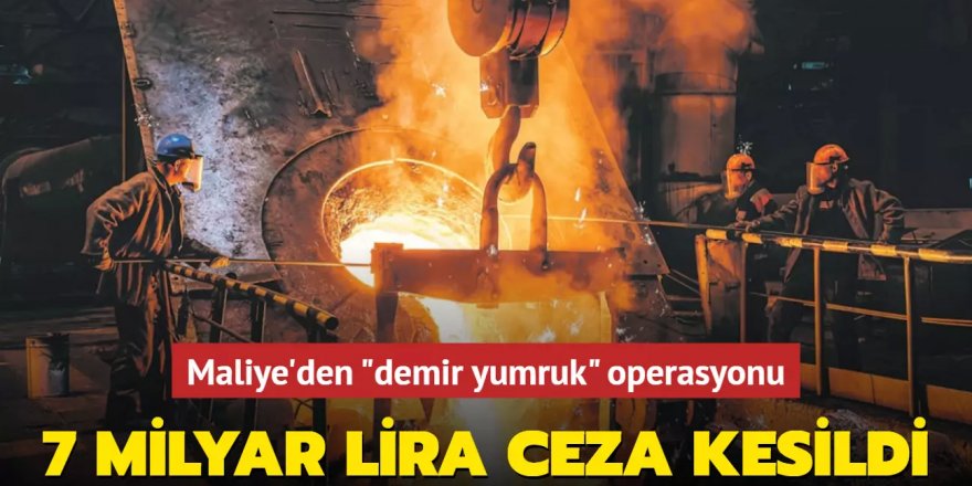 Maliye'den 2 firmaya 7 milyar liralık rekor ceza