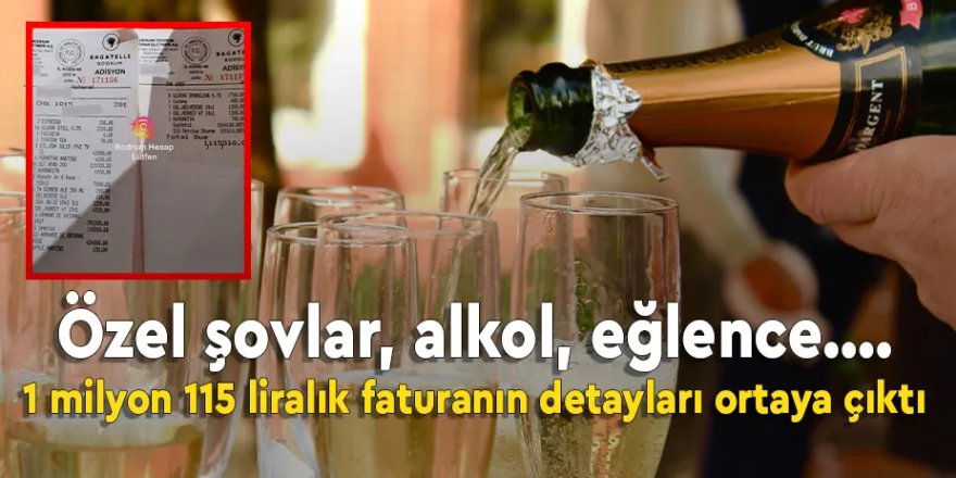 Bodrum'daki 1 milyon 115 liralık restoran faturasına açıklama
