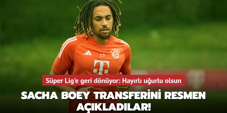 Sacha Boey transferini resmen açıkladılar!