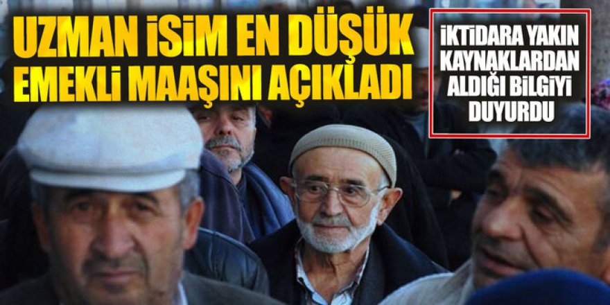 Uzman isim en düşük emekli maaşını açıkladı: