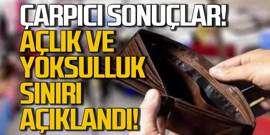 Açlık sınırı 18 bin 969 TL, yoksulluk sınırı 61 bin 788 TL’ye yükseldi