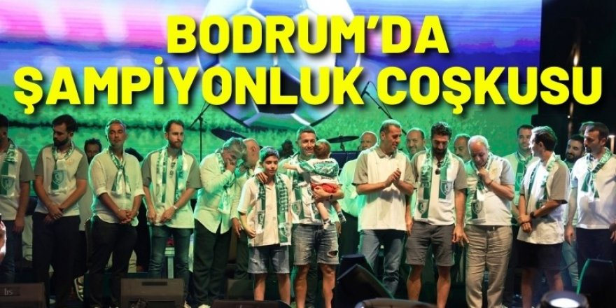 Şampiyon Bodrum'a yakışan kutlama