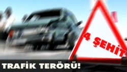 Elazığ'da trafik terörü: 4 şehit!