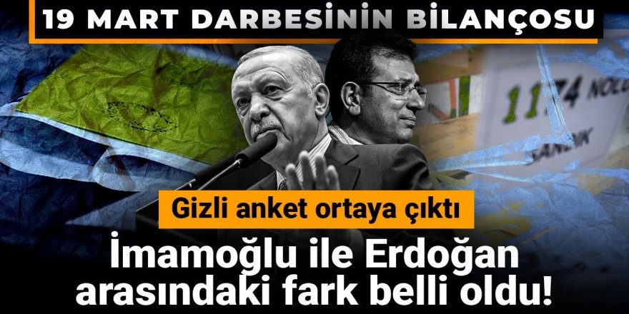 İmamoğlu ile Erdoğan arasındaki fark belli oldu!