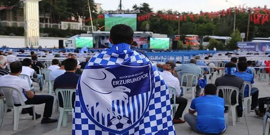 Erzurumspor FK maçı dev ekranda