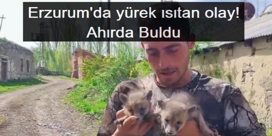 Erzurum'da yürek ısıtan olay!
