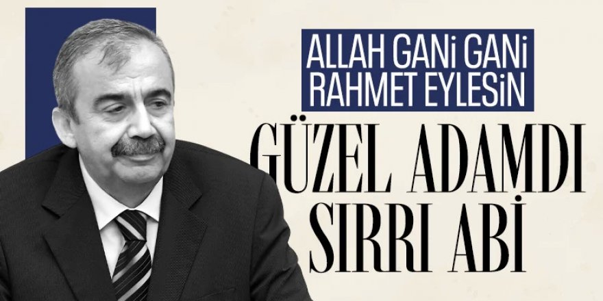 Sırrı Süreyya Önder hayatını kaybetti