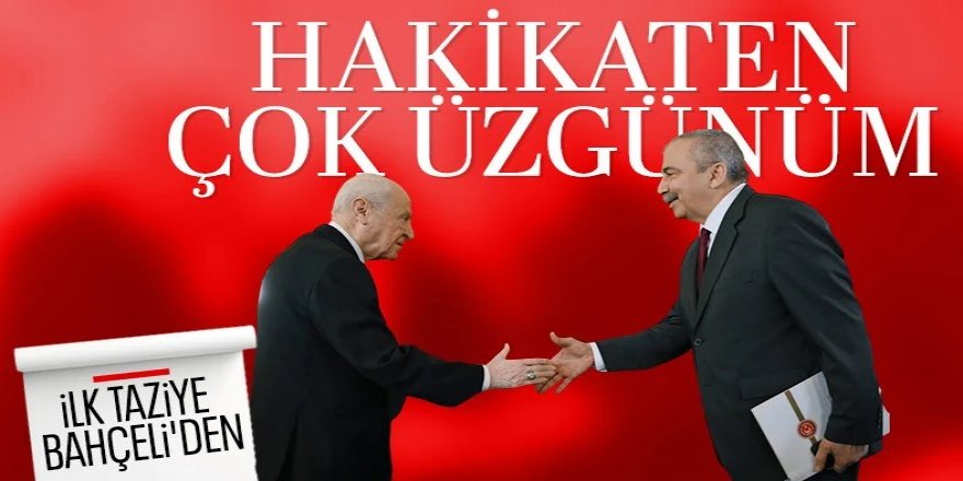 Devlet Bahçeli'den Sırrı Süreyya Önder mesajı: Çok üzgünüm