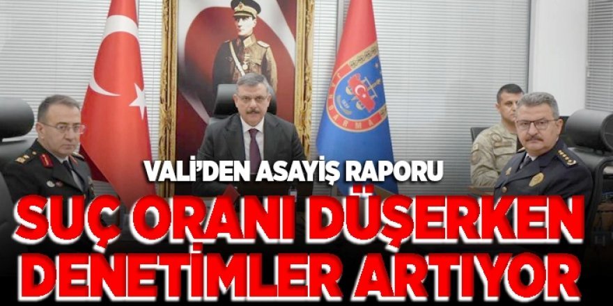 Vali Çiftçi: Suç oranları azaldı, narkotikle mücadele arttı