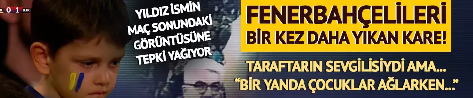Bir yanda ağlayan Fenerbahçeli çocuklar, diğer yandan gülen Fred!