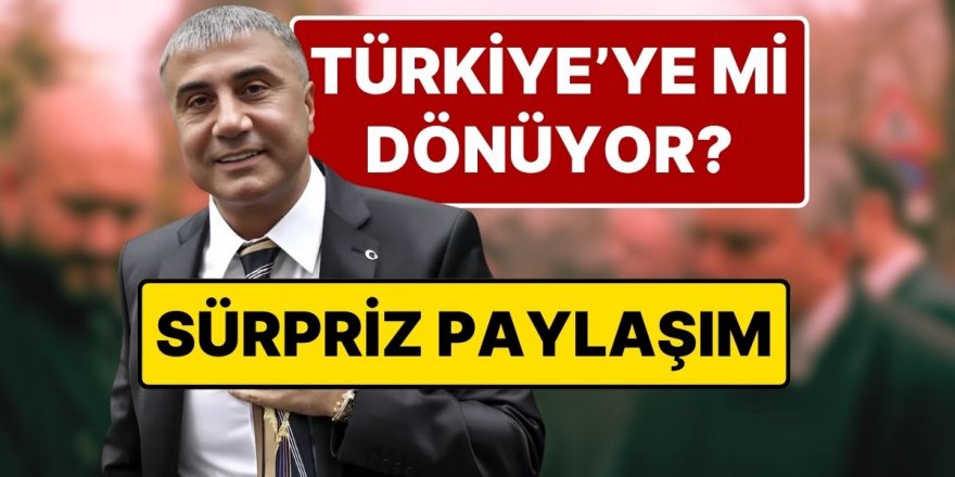 Sedat Peker geri mi dönüyor? MHP'li Yönter'den dikkat çeken paylaşım