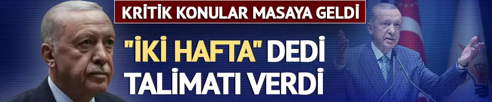 Erdoğan'dan AK Partili vekillere talimat