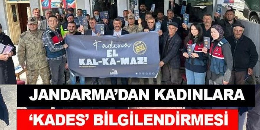 Erzurum'da Jandarmadan KADES bilgilendirmesi