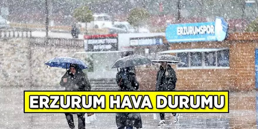 Erzurum hava durumu: Erzurum'a kar mı yağdı?