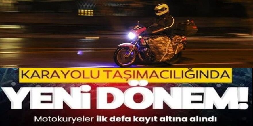 Karayolu yönetmeliği değişti: Motokuryeler artık kayıt altında