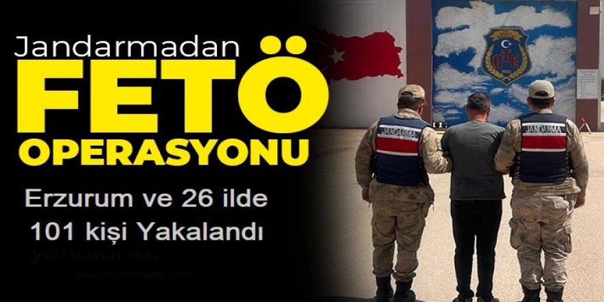 FETÖ'ye Erzurum ve 26 ilde operasyon: 101 gözaltı