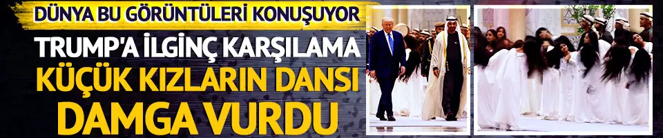 BAE'de Trump'ı Nasha'at geleneğiyle karşıladılar!