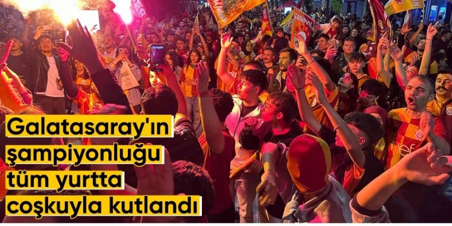 Süper Lig'de şampiyon Galatasaray