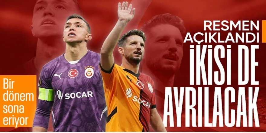 Galatasaray'dan 2 oyuncuyla ilgili ayrılık açıklaması