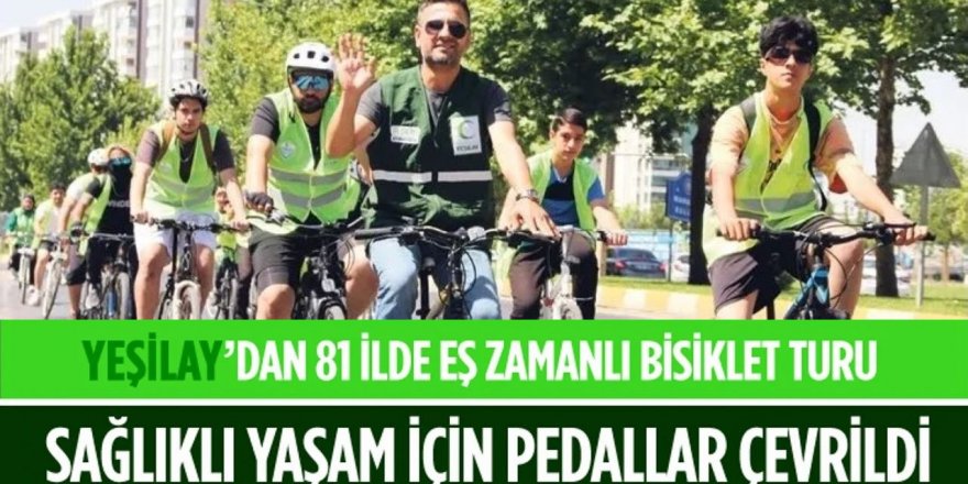 Erzurum'da Pedallar sağlıklı yaşam için çevrildi
