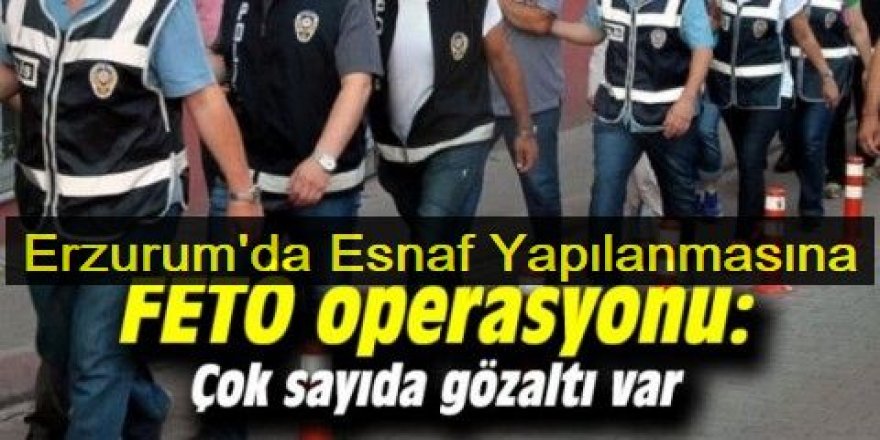 Erzurum'da FETÖ operasyonu!: 10 tutuklama