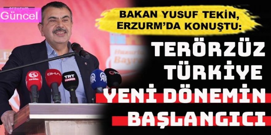 Bakan Tekin: Bu bayram, kardeşlik iklimi için özel bir anlam taşıyor