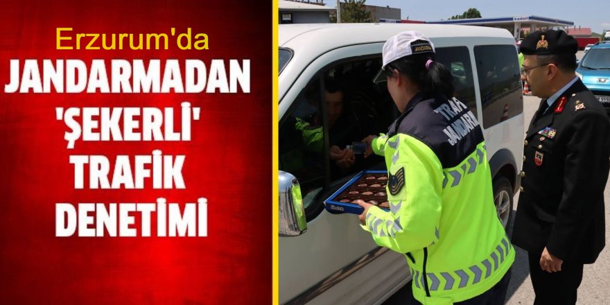 Jandarmadan bayram şekerli denetim