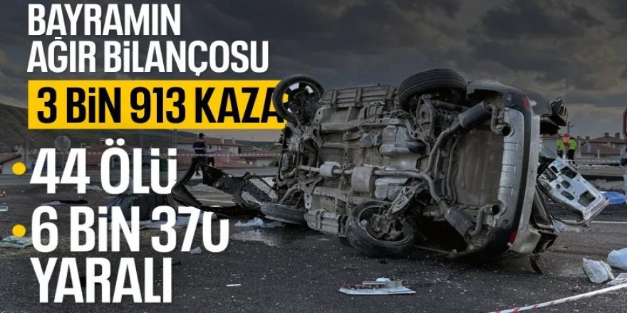 Yerlikaya: Kurban Bayramı'nda 44 can kaybı