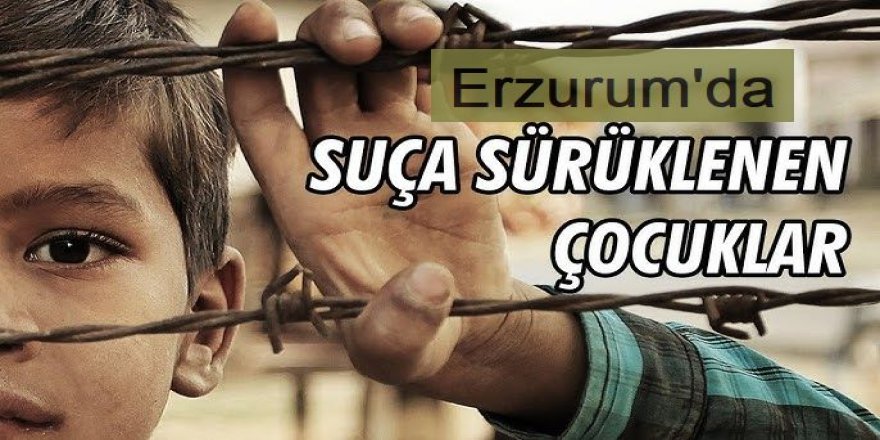 Erzurum'da çocukların suç karnesi!