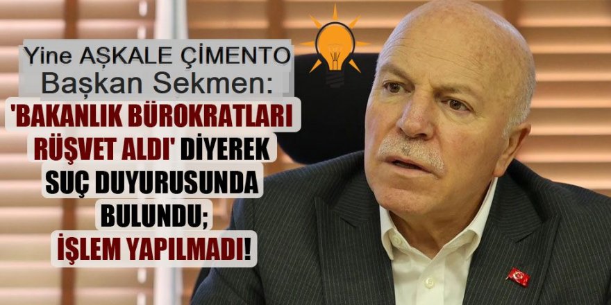 Erzurum Büyükşehir Belediyesi'nden suç duyurusu: Bakanlık bürokratları rüşvet aldı