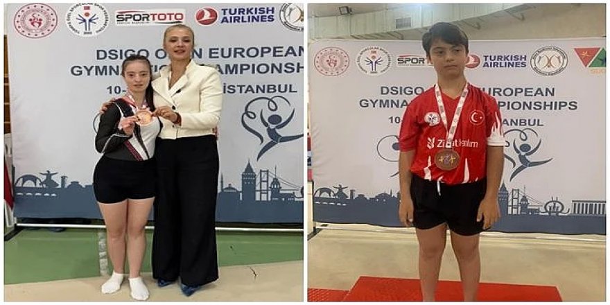 Erzurumlu özel sporcular Avrupa üçüncüsü