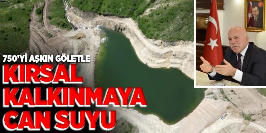 Erzurum göletler şehri oldu