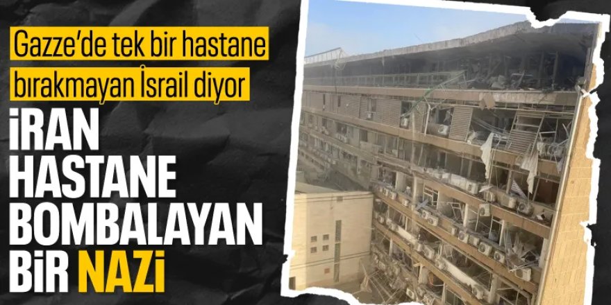İsrailli bakan, İran füzelerinin hastaneye isabet etmesine tepki gösterdi