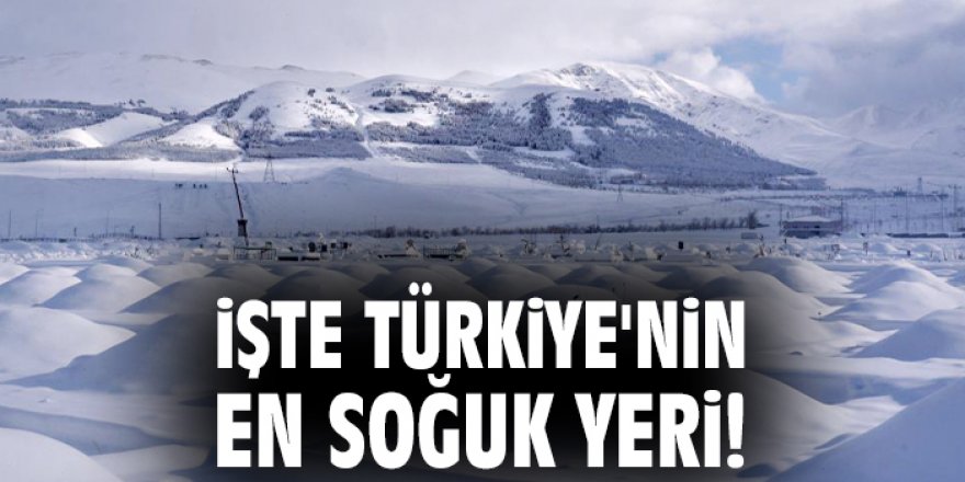 Türkiye'nin en soğuk noktası Erzurum oldu